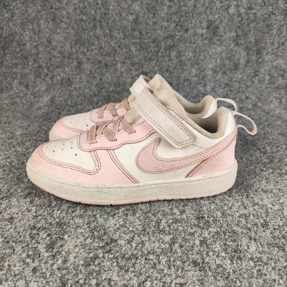 Nike Shoes Kids Size 10 Pink Hook & Loop Strap Sneakers Athletic Casual